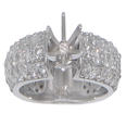 2.55 ct TW Round Cut Diamond Semi Mount