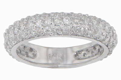 2.60 Ct. TW Ladies Pave Round Diamond Wedding Band