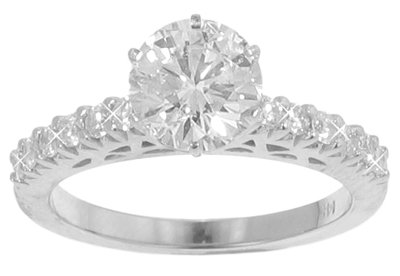 1.65 Ct. TW Round Diamond Engagement Ring