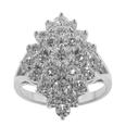 3.00 ct. TW Round Cut Diamond Anniversary Cluster Ring
