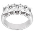 1.00 ct. TW Princess Cut Diamond Five Stone Wedding Band