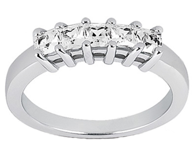 0.50 ct. TW Princess Diamond Wedding Band