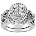 2.20 ct. TW Round Diamond Engagement Ring with Form Fit Wedding Band