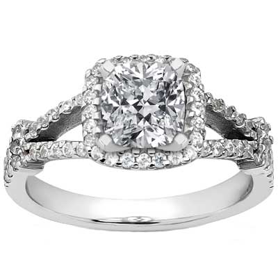 1.90 ct. Cushion Cut Diamond Engagement Ring