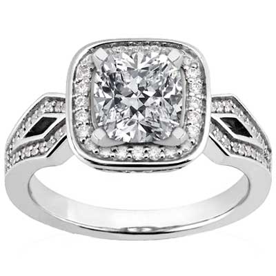 1.62 ct. TW Princess Diamond Engagement Ring