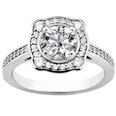 1.74 ct. TW Round Diamond Halo Engagement Ring