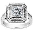 2.60 ct. TW Princess Diamond Engagement Ring