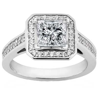 2.25 ct. TW Princess Diamond Engagement Ring