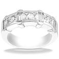 1.50 ct. TW Princess and Baguette Cut Diamond Wedding Band