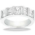 2.00 ct. TW Princess and Baguette Cut Diamond Wedding Band
