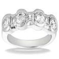 1.50 ct. TW Round and Princess Cut Diamond Wedding Band