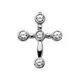 0.75 ct. Bezel Set Round Diamond Cross Pendant