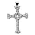 0.65 ct. TW Round Diamond Fancy Cross Pendant