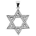 0.75 ct. TW Prong Set Round Diamond Star of David Pendant