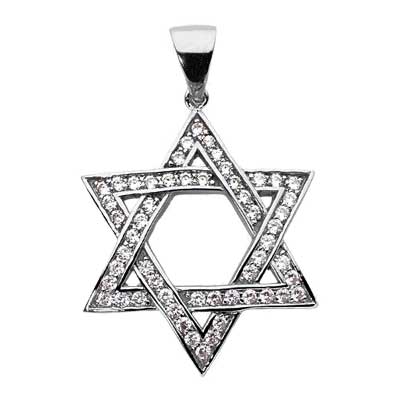 1.10 ct. TW Round Diamond Star of David Pendant