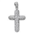 1.00 ct. TW Pave Set Round Diamond Cross Pendant