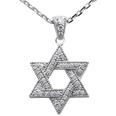 0.50 ct. TW Antique Style Round Diamond Star of David Pendant