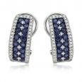 SAPPHIRE & DIAMOND EARRINGS